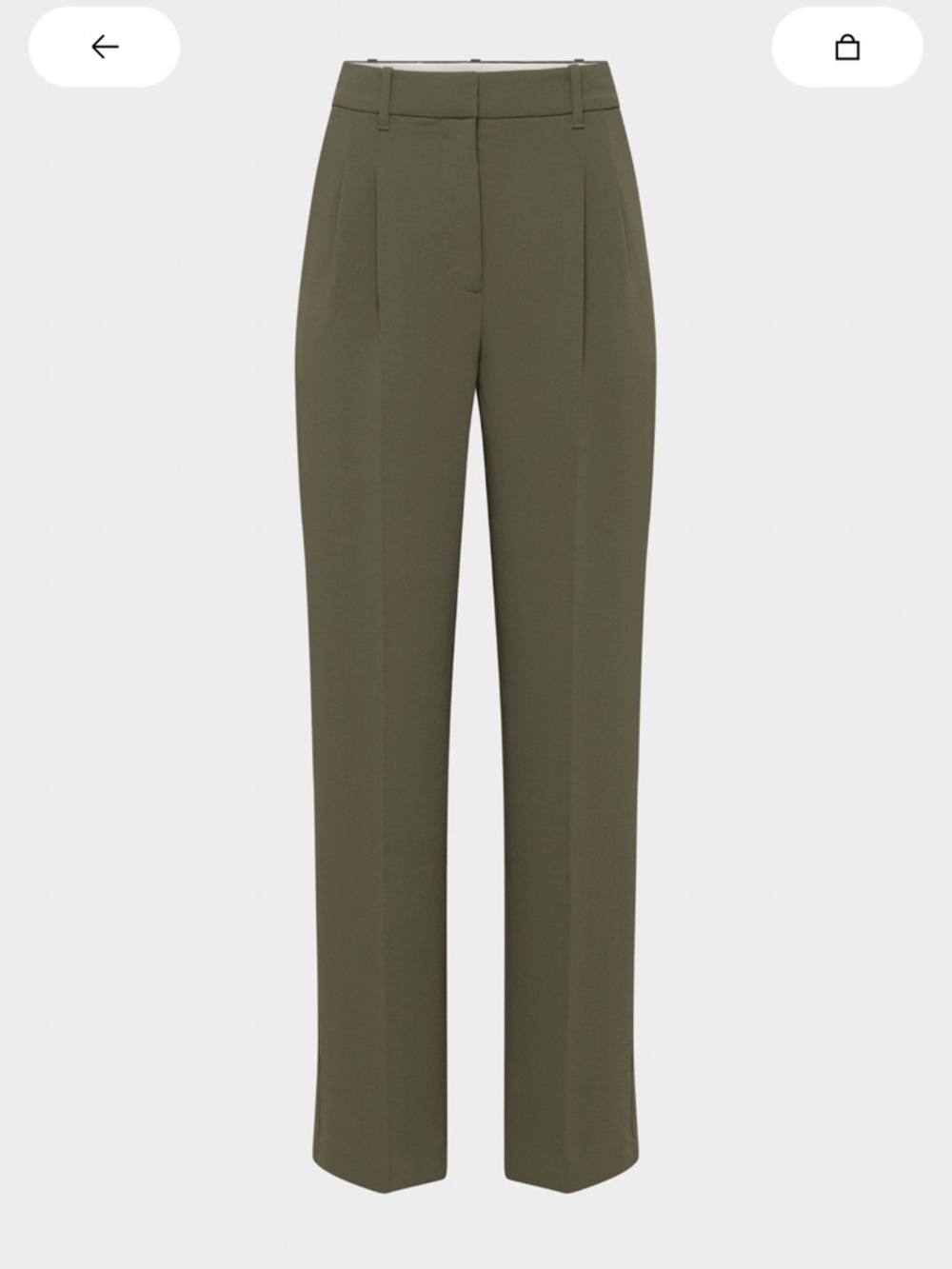 Wilfred Aritzia Olive Green Effortless Pants